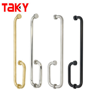 Aanpassing Aluminium douche scherm glazen deur handvat met 0,5 mm dikte en BN afwerking