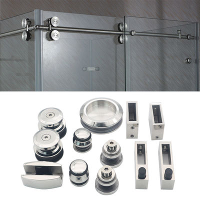 Schuiftoestellen Hardware voor douche Fitting voor framelsss Glass Doorswer Door Kit