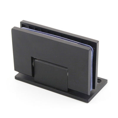 Moderne design Matt Zwart roestvrij staal 90 graden Wand gemonteerd douche Glas deur scharnier