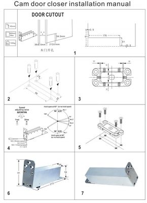 Aluminium hoteldeur verborgen hydraulische deur sluiter scharnier verborgen vloer veer TK-H013M