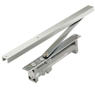 Zilveren hydraulische schuifdeur sluiter voor moderne branddeur in moderne design stijl