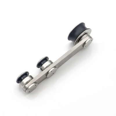 Roosterloze glazen doucheruimte Rolling Barn Schuifdeur Track Hardware Kit met Acryl Tray