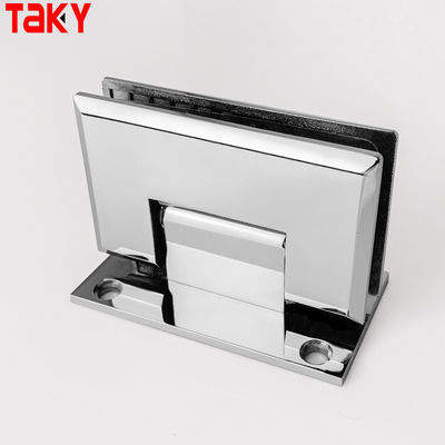 Lange levensduur 90 graden Frameless Brass Pivot Glass Screen Door Shower Hinges voor douche hutten
