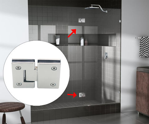 Normale stijl glas tot glas douche scharnier voor 180 graden openen in badkamer renovatie