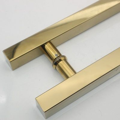 Voeg een vleugje goud toe aan uw badkamer met roestvrij staal douche glazen deurgrepen