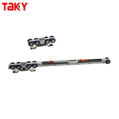 IJzeren Nylon Meubels Kledingkast Deur Hangend Track Dubbel Single Soft sluiting 8 Wiel Schuifdeur katrol Damper Rollers