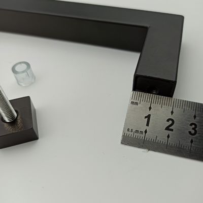 Goed ontwerp roestvrij staal304 deur trekhandgreep voor badkamer glazen deuren in mat zwart