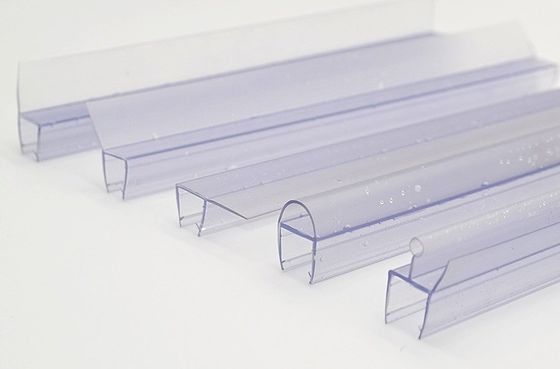 6-12 mm Transparent PVC Douche kamer afdichting Waterdicht Badkamer afdichting strip voor glazen deur