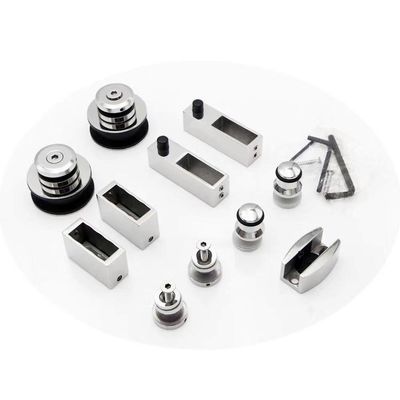 Vlek/chroom afwerking Roestvrij staal badkamer glas douche schuifglas deur systeem