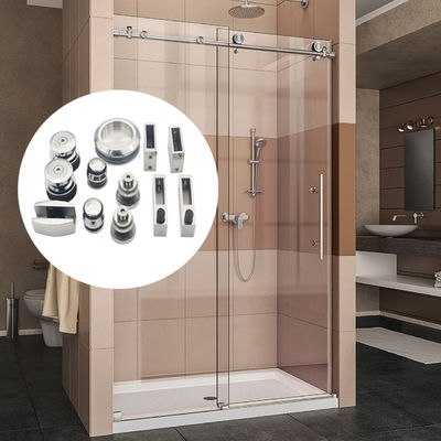 8-12 Dik veilig glas Hardware Glas systeem set Badkamer accessoires Schuifdeur Kit