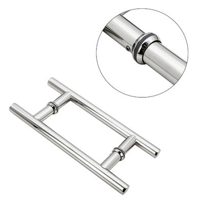 24 inch dubbelzijdige H-vorm glazen deur ronde ladder trekdeurkruk deurraamgrepen
