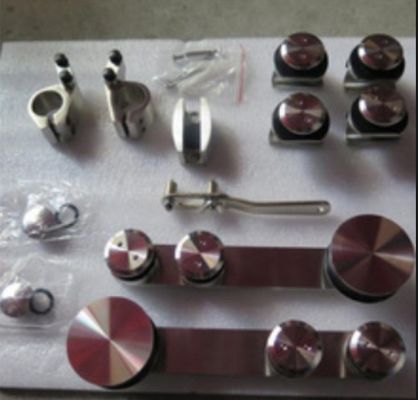 Moderne ontwerp ronde dien glijdende schuur deur hardware kit voor dubbel hangend spoor systeem