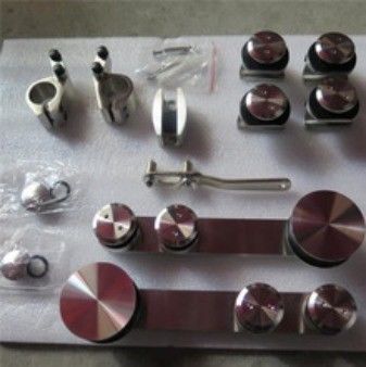 Moderne ontwerp ronde dien glijdende schuur deur hardware kit voor dubbel hangend spoor systeem