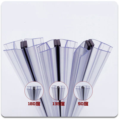 Doorzichtige glazen deuren ontwerp waterdicht glazen douche deur afdichting strip voor 6-12MM