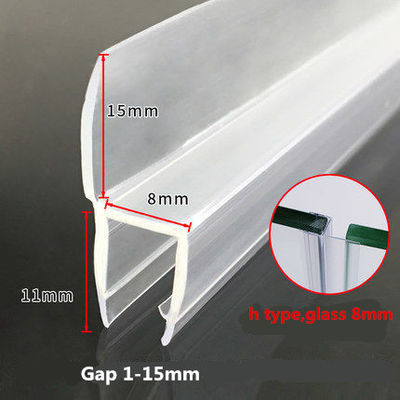Douche siliconen afdichting strip voor 120 inch glazen deur voorkomen lekken en stoppen met water schade