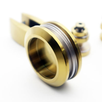 Hoog resistente Amerikaanse stijl satine goud 70 mm wiel buitenste automatische schuifdeur