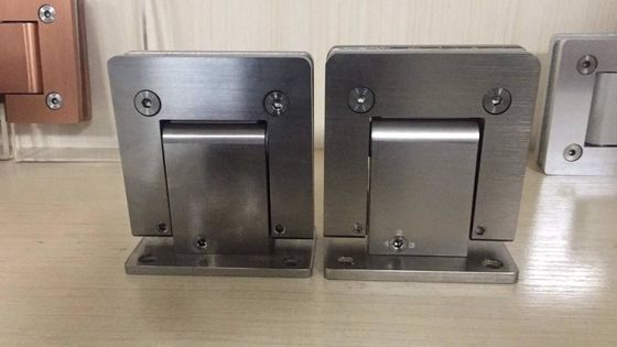 90 graden hydraulische douche scharnier voor normale badkamer glazen deur in sliver aluminium