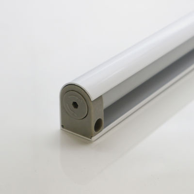 30-80 kg Zilveren drukwerk Frameloze glazen schuifdeur Automatische sluiter Pneumatische terugschuif