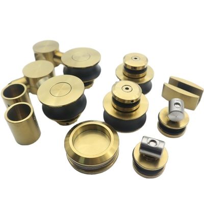 Hoge hardheid en duurzaamheid Schuifdeur accessoire voor een enkele glazen deur in Pools goud
