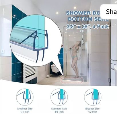 Lange liftfunctie PVC-plastiek douche deur bodem afdichting streep voor moderne badkamers