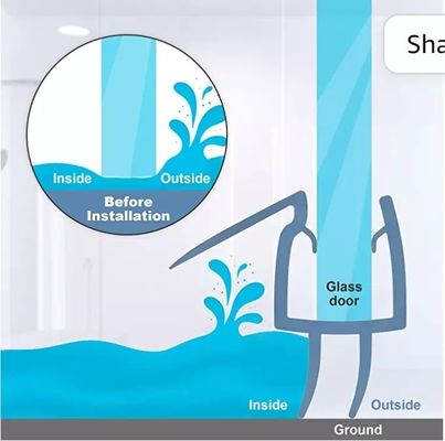 Lange liftfunctie PVC-plastiek douche deur bodem afdichting streep voor moderne badkamers