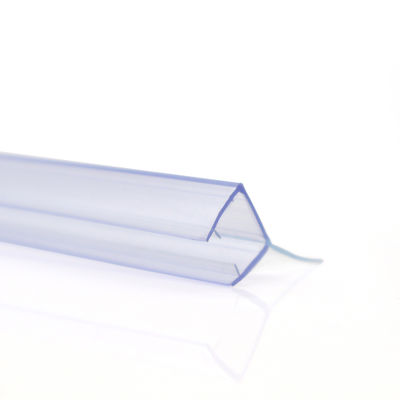 Doorzichtige PVC waterdichte afdichtingsstrips voor schuifbare badkamer glazen deur 6-12 mm breedte