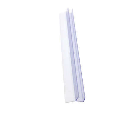 Doorzichtige PVC waterdichte afdichtingsstrips voor schuifbare badkamer glazen deur 6-12 mm breedte