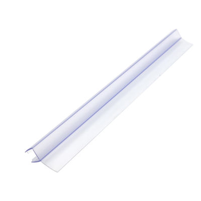 Doorzichtige PVC waterdichte afdichtingsstrips voor schuifbare badkamer glazen deur 6-12 mm breedte