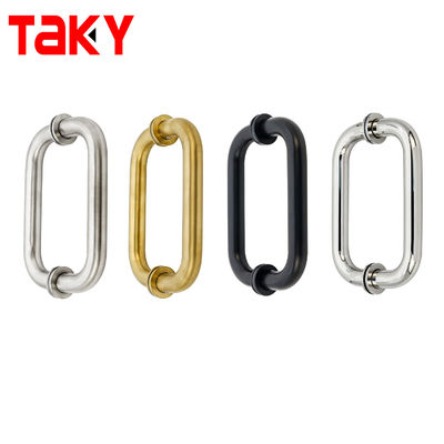 1.0mm buisdikte roestvrij staal D-type glazen deur trekhandgreep voor hotel douche kamer