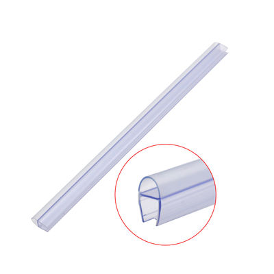 Waterdicht PVC D-vormige glas douche deur afdichting strip voor meer dan 1200mm deur grootte