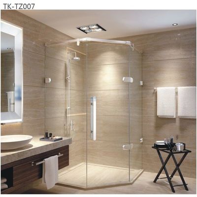 Hotel Badkamer Essentiële Moderne SS304 Spiegeldraaide douche deur voor renovatie