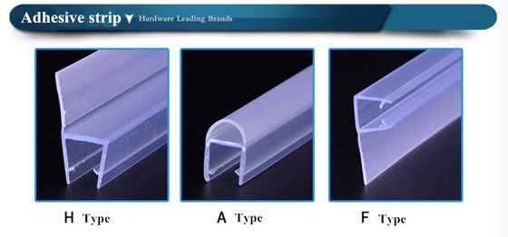 Transparante H-extrusiedouchverzegelband voor zacht PVC-deursluiting in badkamers