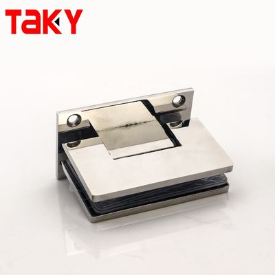 Hydraulische glazen scharnier voor hotel douche deur Muurmontage 600-800mm Breedte roestvrij staal