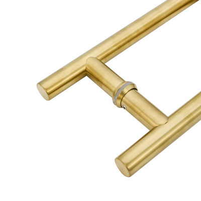 Europese stijl roestvrij staal gehard glas goud trekhandgreep voor moderne deurvenster