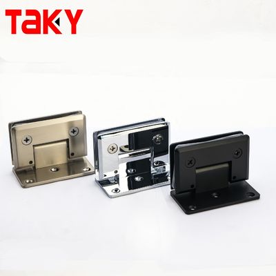 Amerikaanse markt 304 roestvrij staal mat zwart frameless pivot glas douche deuren scharnier