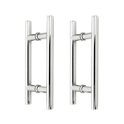 16&quot; zware H-vormige schuifdeur handgreep voor dubbelzijdige Chrome Push Pull deuren