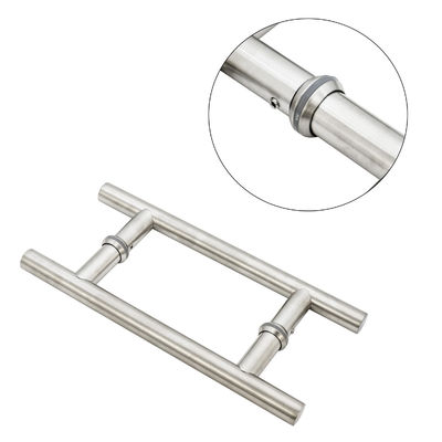 24 inch roestvrij staal gehard glas duwen trek handvat voor deur in hotel douche kamer