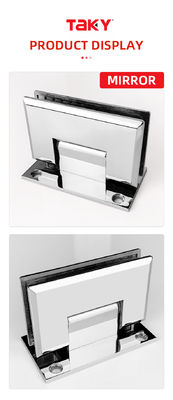 90 graden muur tot glas douche behuizing scherm modern ontwerp met draaiende deur scharnieren