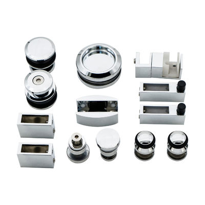 Slank en stijlvol glazen deur hardware kit voor moderne badkamer glijdend systeem