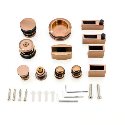 Slank en stijlvol glazen deur hardware kit voor moderne badkamer glijdend systeem