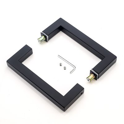 Roestvrij staal vierkante douche deur handvat 6 &quot;8&quot; Terug naar Achter voor modern hotel design