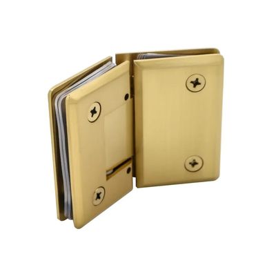 Beveiligde deur sluiting 8-12mm Glas geborsteld goud douche Frameless Glass Door Pivot Scharnier