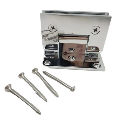 Vaste Messing Off Set Badkamer Glas Deur Klem Douche Kamer Scharnier voor vast 10-12mm Glas