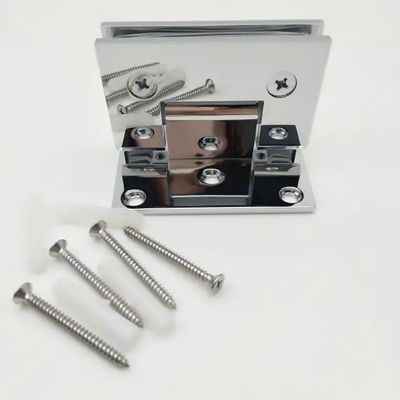 Vaste Messing Off Set Badkamer Glas Deur Klem Douche Kamer Scharnier voor vast 10-12mm Glas