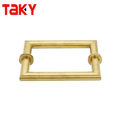 Polish Finish Long Main Entrance Door Handle met 203*203mm Rose Gold Pull Handle