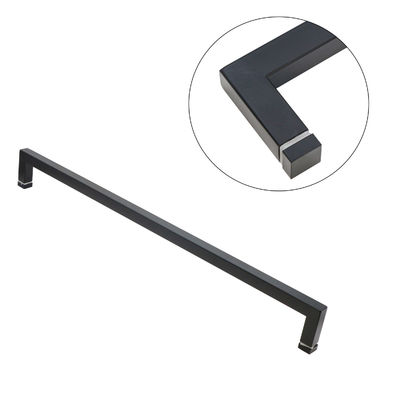 6-14mm Glasdikte Stalen Vierkante L-vorm Grote Twin Glass Door Flush Pull Shower Door Handles