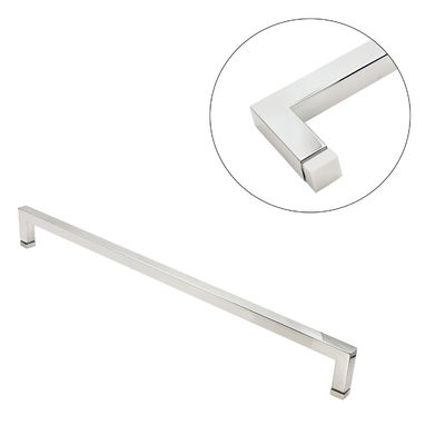 6-14mm Glasdikte Stalen Vierkante L-vorm Grote Twin Glass Door Flush Pull Shower Door Handles