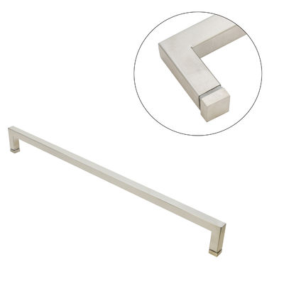 6-14mm Glasdikte Stalen Vierkante L-vorm Grote Twin Glass Door Flush Pull Shower Door Handles