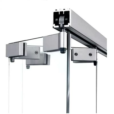 Zinklegeringsglas Hardware Schuifbare vouwbare raamloze glazen systemen Interieur tweevoudige deur