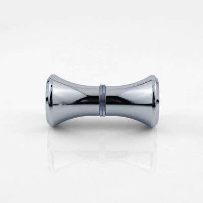 Badkamer Douche Ruimte Schuifdeur Handle Zilveren glazen deur Dubbele gat knop in ontwerp